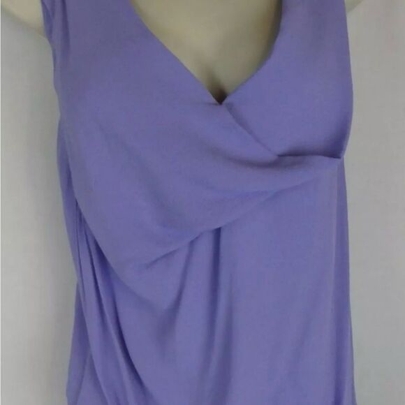 DVF Dress/cowlneck sleeveless 2 dress/Side/ruching/Purple & Red Dress - Picture 8 of 10